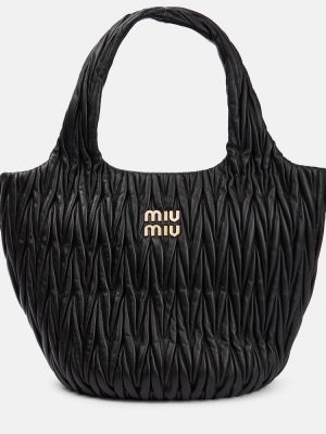Leder shopper handtasche Miu Miu