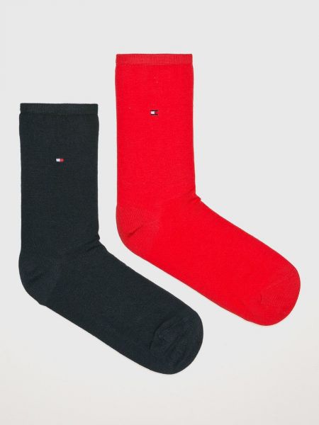 Чорапи за жартиери Tommy Hilfiger червено