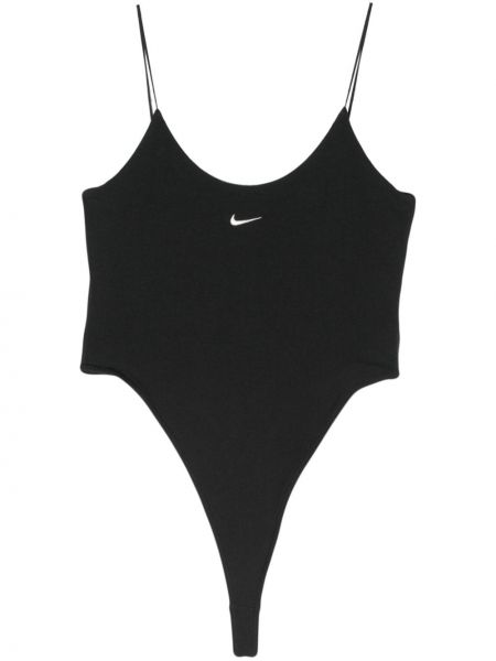Fleece hímzett body Nike fekete