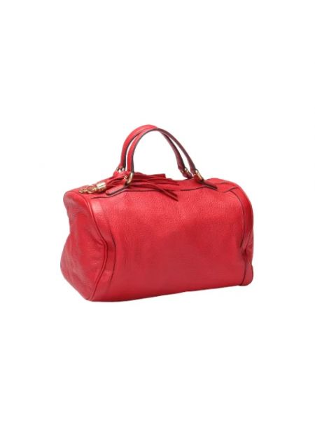 Bolsa de cuero retro Gucci Vintage rojo