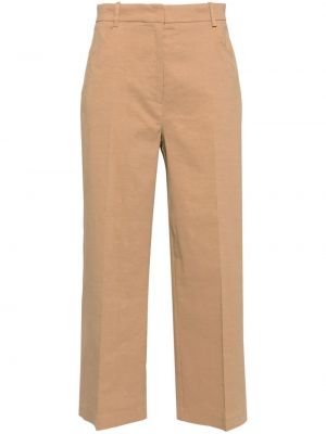Pantalon en lin Pinko marron