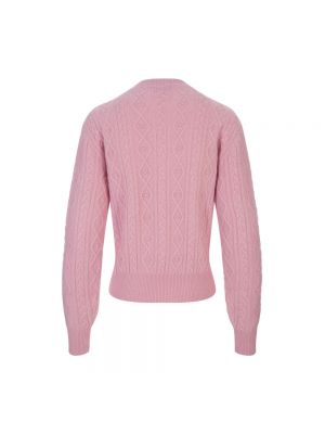 Suéter de cristal Paco Rabanne rosa
