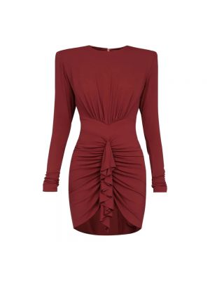 Sukienka mini drapowana Alexandre Vauthier czerwona