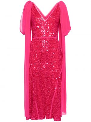 Βραδινό φόρεμα Erdem ροζ