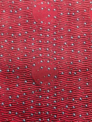 Gepunktete krawatte Hermès rot
