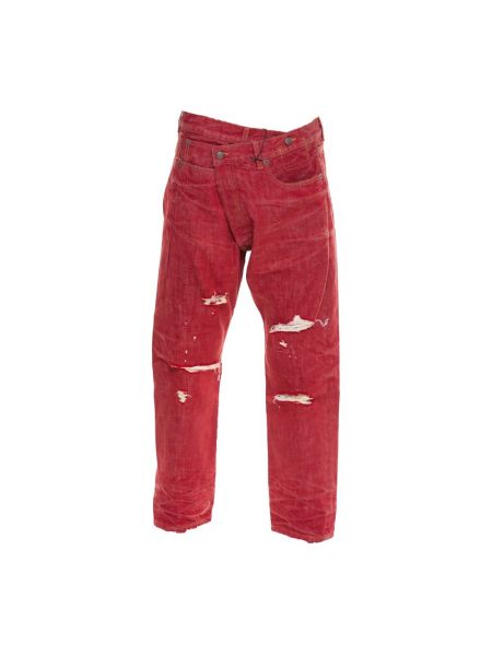 Mom jeans R13, czerwony