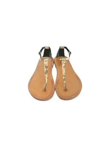 Sandalias de cuero Celine Vintage marrón