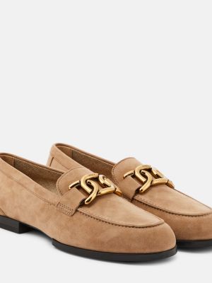 Loafers σουέντ Tod's καφέ