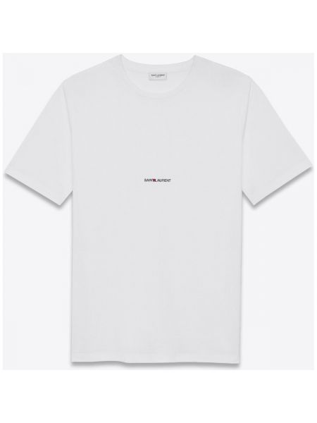 Koszulka z krótkim rękawem Yves Saint Laurent biała