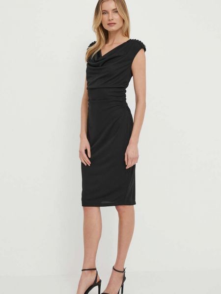 Sukienka mini dopasowana Lauren Ralph Lauren czarna