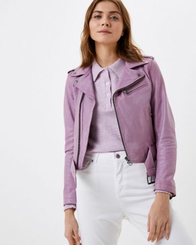 Кожаная куртка Oakwood, фиолетовая