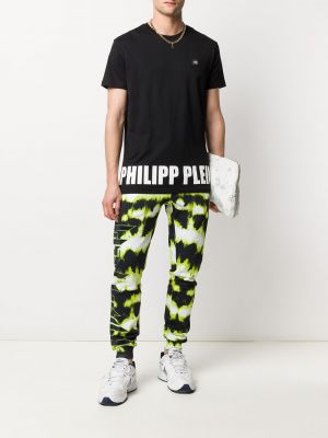 Pantalones de chándal con estampado tie dye Philipp Plein negro