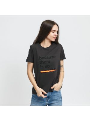 Dámske tričko Ecoalf W Becausalf Underlined T-shirt tmavošedé