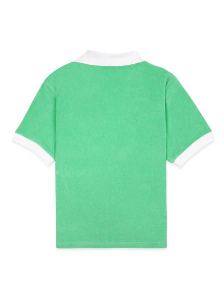 Kokvilnas polo krekls Sporty & Rich zaļš
