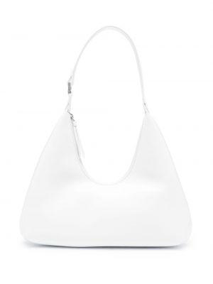 Δερμάτινη τσάντα ώμου με κεχριμπάρι By Far λευκό