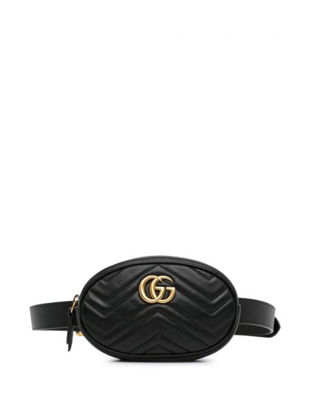 Pikowana torba Gucci Pre-owned czarna