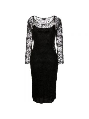 Sukienka midi koronkowa Tom Ford czarna