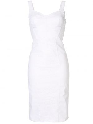 Vestido de cóctel Dolce & Gabbana blanco