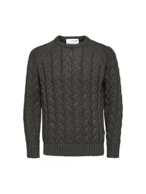 Sweter Selected Homme szary