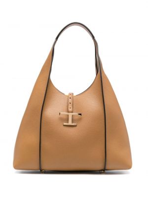 Læder shopping bag Tod's brun