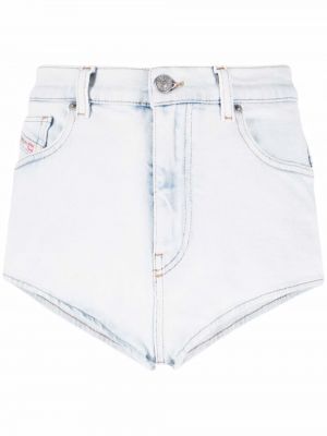 Hög midja jeansshorts Diesel blå