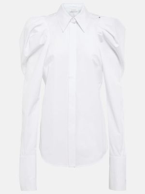 Памучна блуза Sportmax бяло