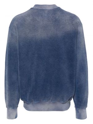 Sweatshirt aus baumwoll mit rundem ausschnitt 4sdesigns blau