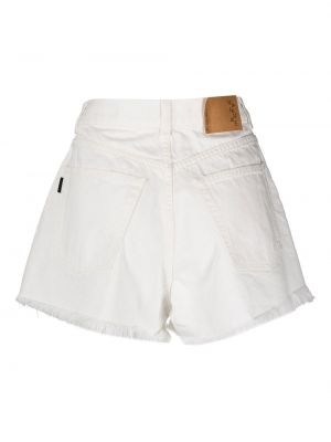 Shorts en jean taille haute Haikure blanc