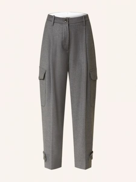 Фланелевые брюки карго Nine:inthe:morning серые