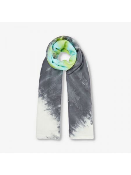 Кашемировый шелковый шерстяной шарф Gabriela Hearst зеленый