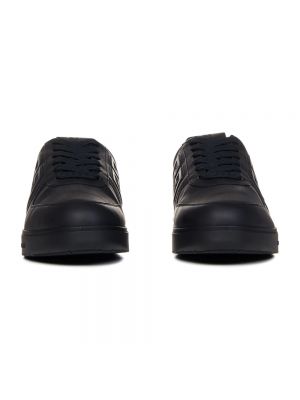 Zapatillas con cordones de cuero Givenchy negro