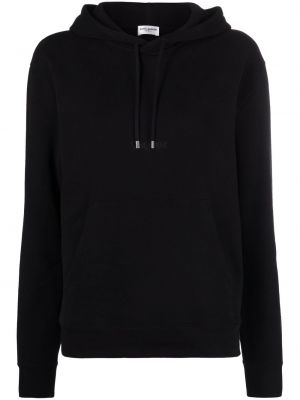 Kapučdžemperis ar apdruku Saint Laurent melns