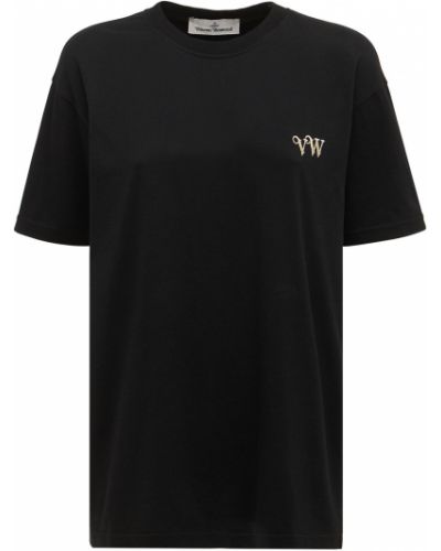 Бавовняна футболка Vivienne Westwood, чорна