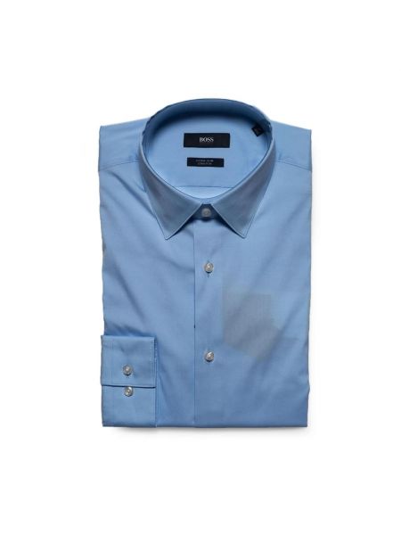 Koszula slim fit Boss niebieska