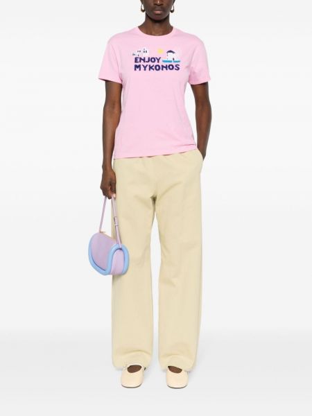 Tričko s výšivkou Mc2 Saint Barth růžové