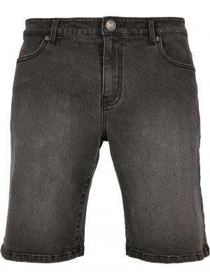 Voľné priliehavé džínsové šortky Uc Men čierna