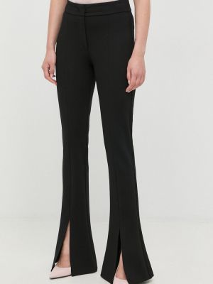 Silvian Heach pantaloni femei, culoarea negru, evazati, medium waist