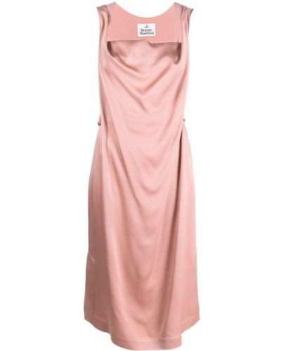 Drapert sateng dress Vivienne Westwood rosa