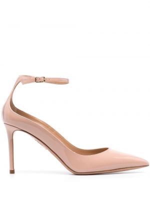 Escarpins en cuir à talons Aquazzura rose