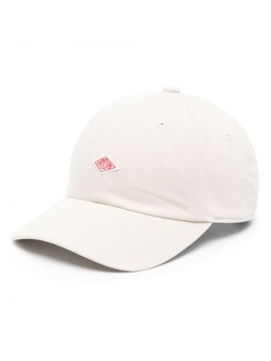 Cappello con visiera di cotone Danton bianco