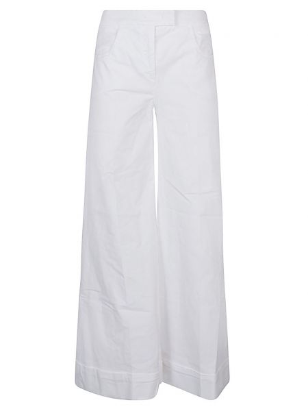 Pantaloni di cotone Via Masini 80 bianco