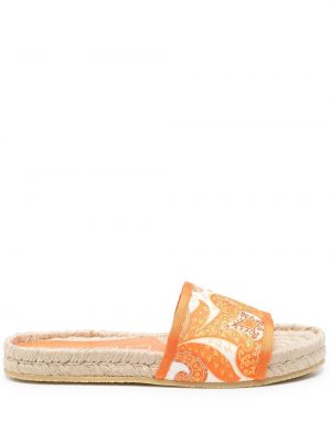 Paisley trykt sandaler Etro oransje