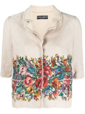 Mustriline lilleline jakk Dolce & Gabbana Pre-owned