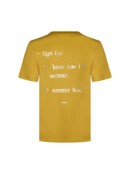 T-shirt mit print Max Mara gelb