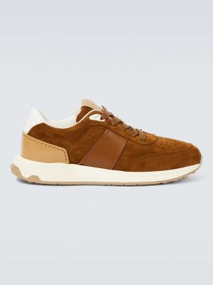 Sneakers σουέντ Tod's καφέ