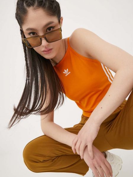 Felső Adidas Originals narancsszínű