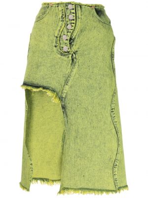 Асиметрична дънкова пола Andersson Bell зелено