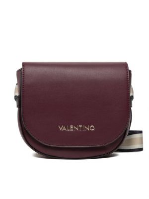 Чанта през рамо Valentino винено червено