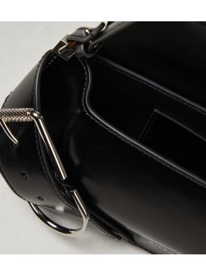 Kožna torba za preko ramena Givenchy crna