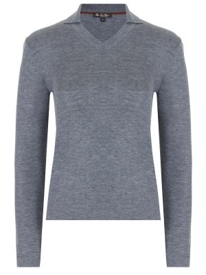 Кашемировый пуловер Loro Piana серый